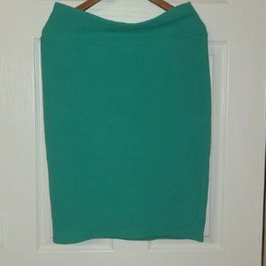 Teal LuLaRoe Cassie Skirt
